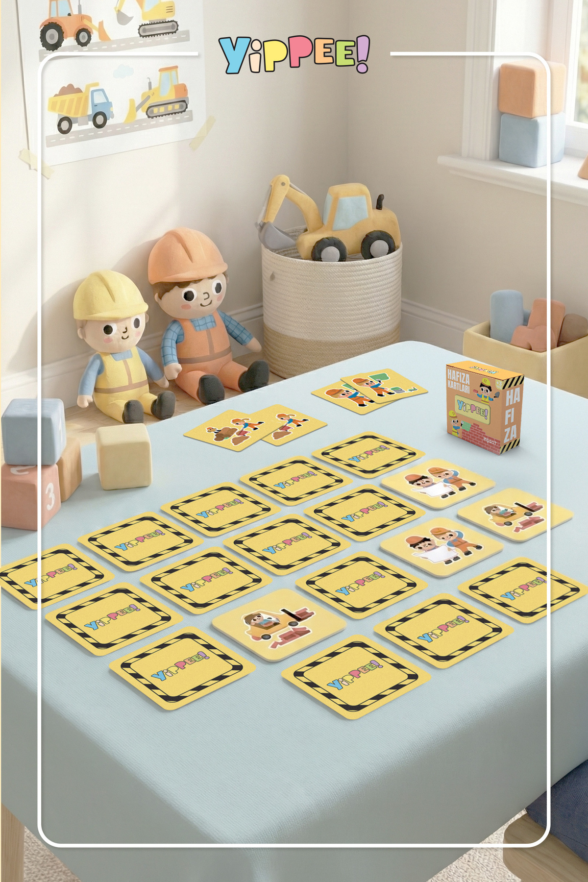 YİPPEE Hafıza Kartları – İnşaat Temalı | Eğitici Eşleştirme Oyunu fotoğrafı 3 (önizleme)