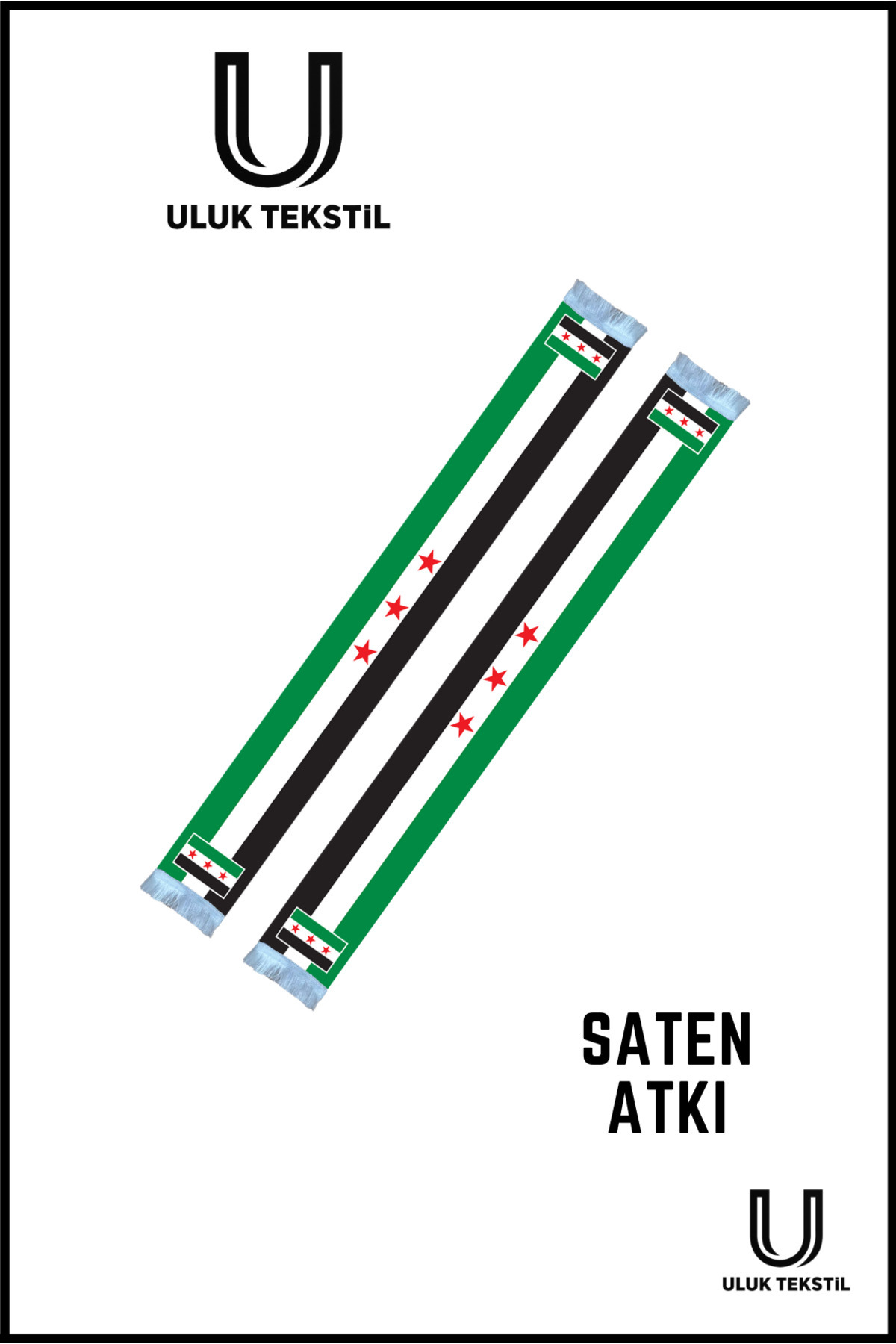 ULUK TEKSTİL Unisex Saten Atkı – SURİYE ATKISI