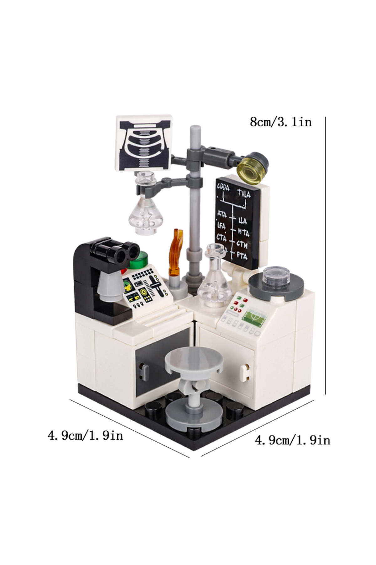 B28-19 کیت ساخت‌وساز آزمایشگاهی شهری MOC - میز کار پلتفرم عملیاتی بیمارستان با میکروسکوپ، Bea