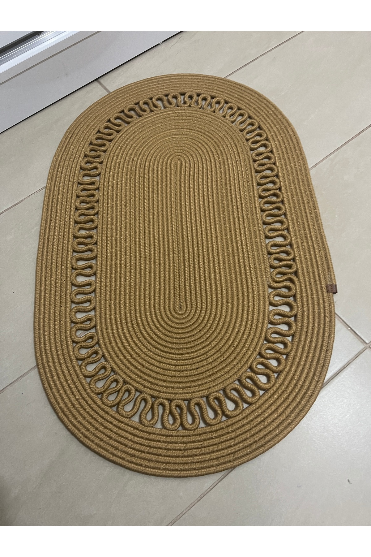 Namteks Ușă Cu Tricotaje Din Răchită De Iută, Baie. Bucătăria. Salonul. Covoraș Pentru Sufragerie, Covor Modern, Suvenir - 60 x 90