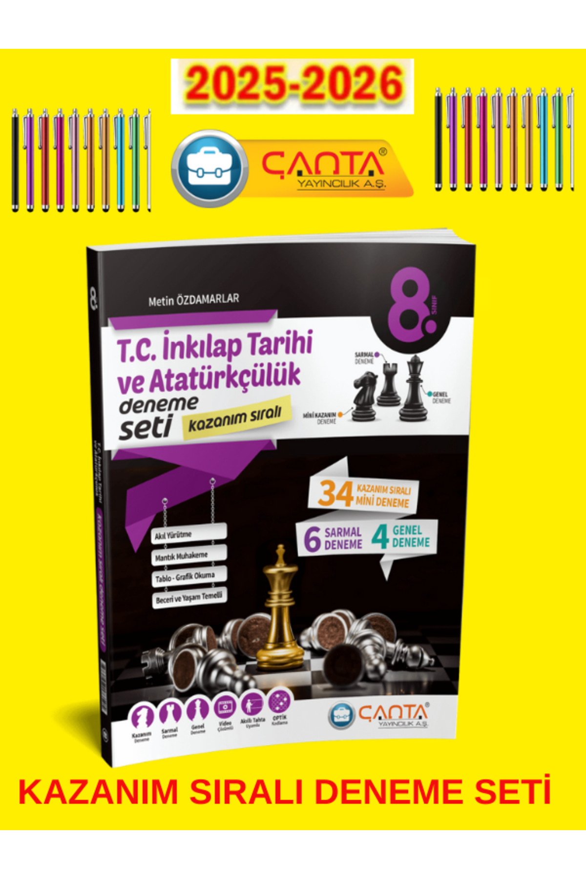 Çanta Yayınları 8.Sınıf LGS Hazırlık İnkılap Tarihi Sıralı Kazanım