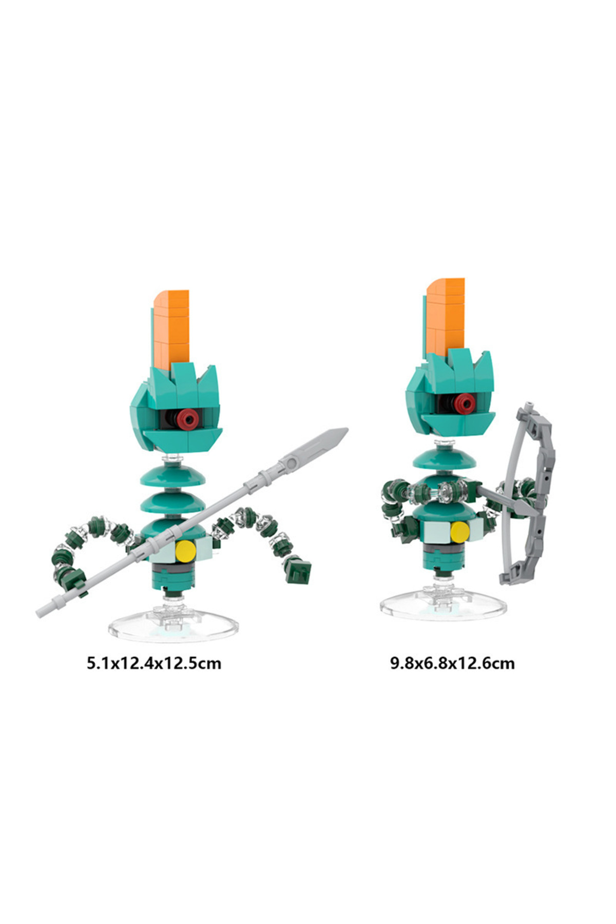 بازی اسباب‌بازی بلوک‌های ساختنی MOC شامل ۲۰۶ قطعه: نیروهای تهاجمی پادشاهی اِردا – بلوک ساخت مجسمهٔ جادویی