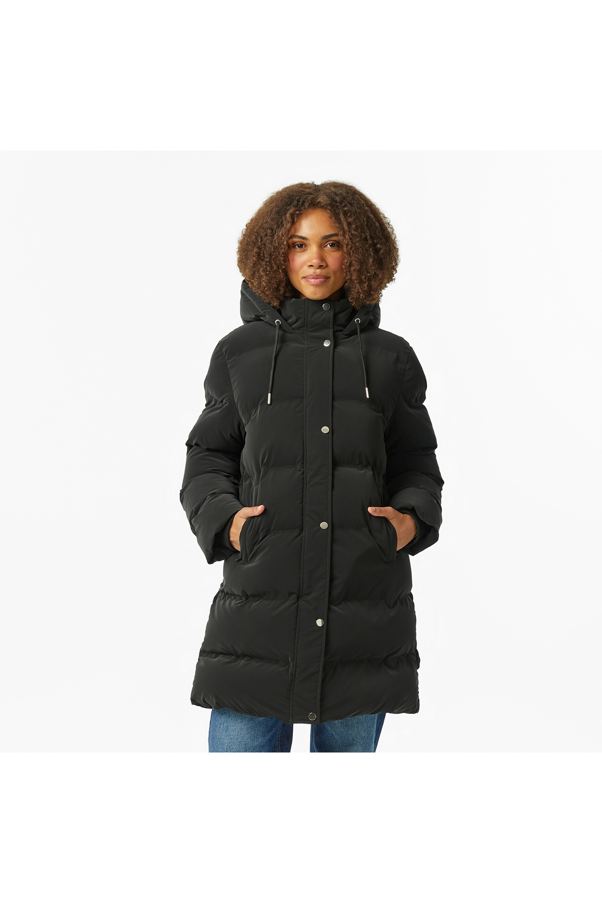 Nautica  Kadın Siyah Regular Fit Mont - Görsel 3