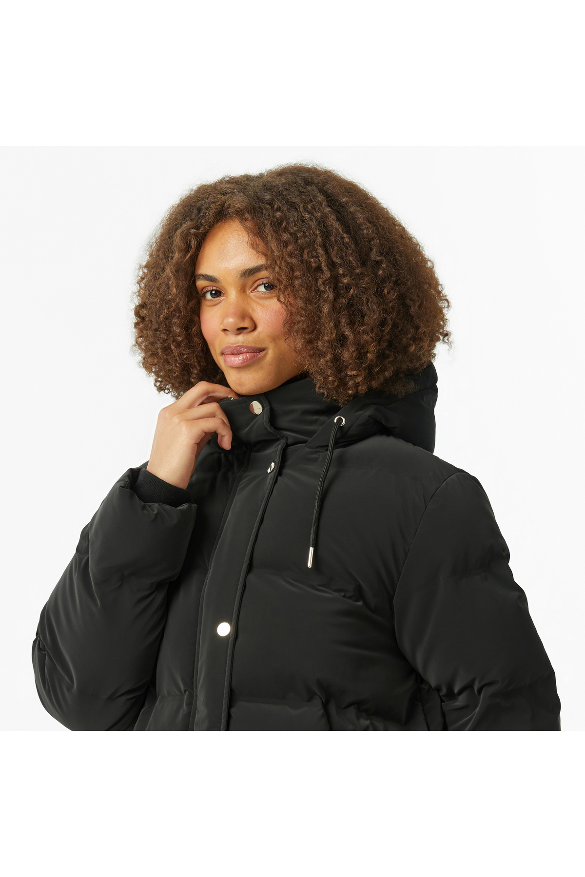 Nautica  Kadın Siyah Regular Fit Mont - Görsel 4