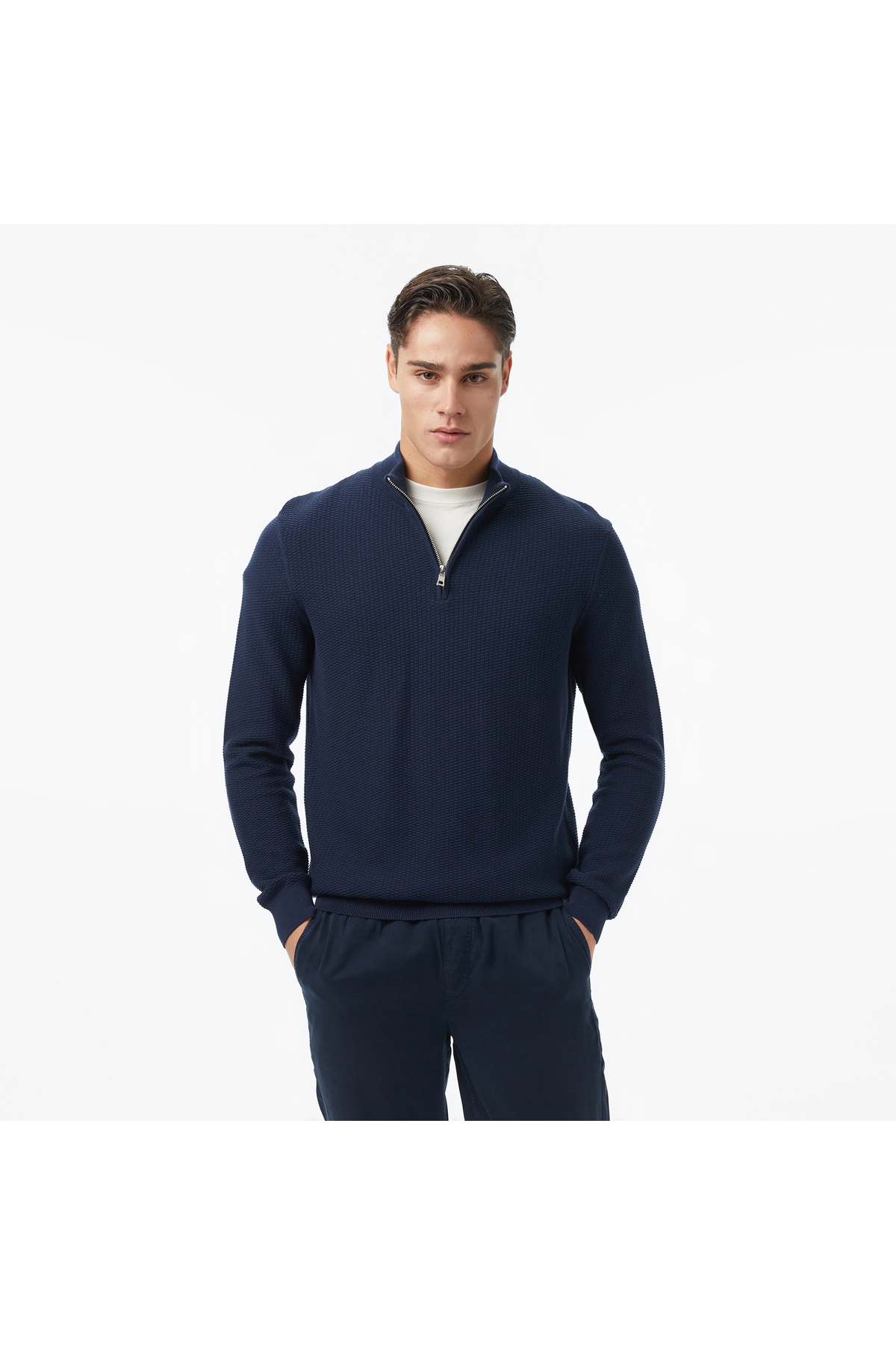 Nautica Erkek Lacivert Classic Fit Kazak