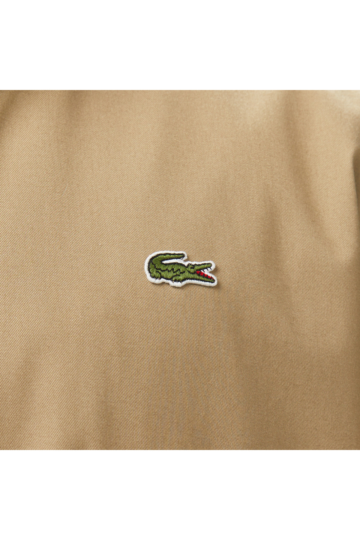 Lacoste Erkek Regular Fit Dik Yaka Bej Yağmurluk görsel 6
