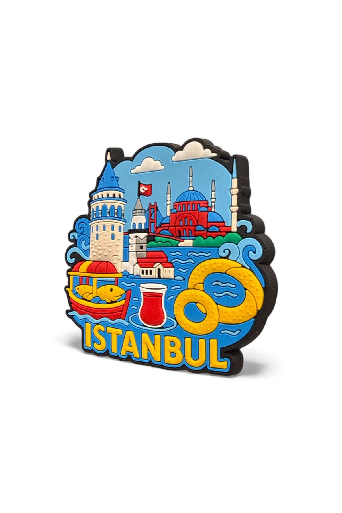 GOOG DESIGN İstanbul Temalı Silikon Magnet – Galata, Kız Kulesi, Balık ...