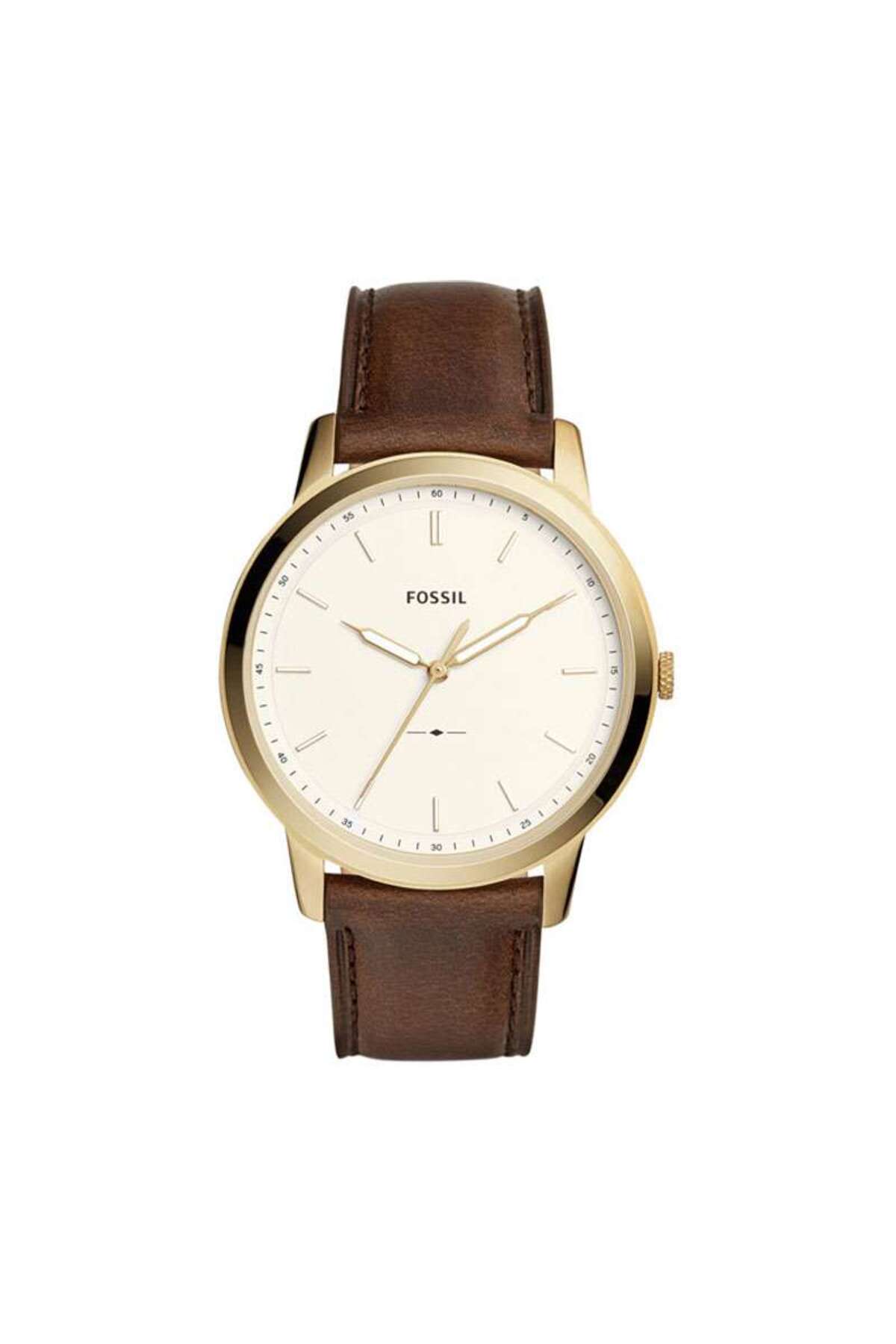 ساعت مردانه کوارتز با بند چرمی و صفحه سفید ۴۴ میلی‌متری FS5397