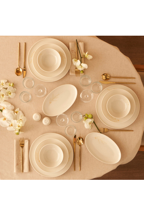 Bella Maison Exclusive Selection Porselen 29 Parça 6 Kişilik Yemek Takımı Beyaz