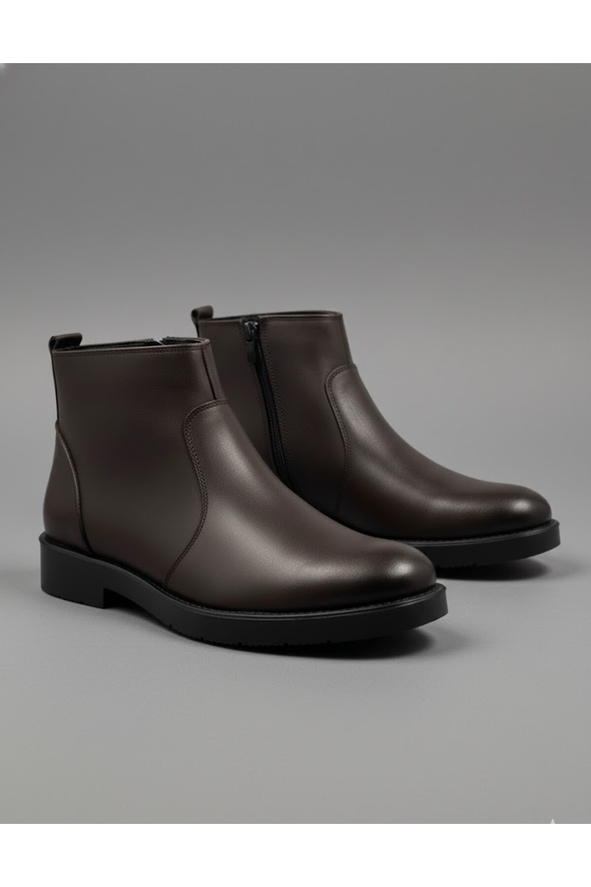 BESS SHOES Hakiki Deri Bağcıksız Erkek Bot | Ortapedik, Su Geçirmez, Kaymaz Taban, Kışlık Rahat Bot