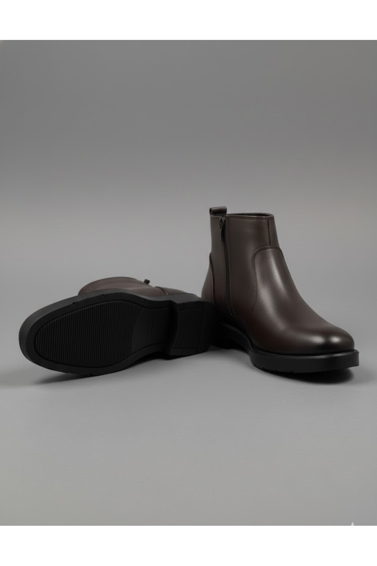 BESS SHOES Hakiki Deri Bağcıksız Erkek Bot | Ortapedik, Su Geçirmez, Kaymaz Taban, Kışlık Rahat Bot görsel 2