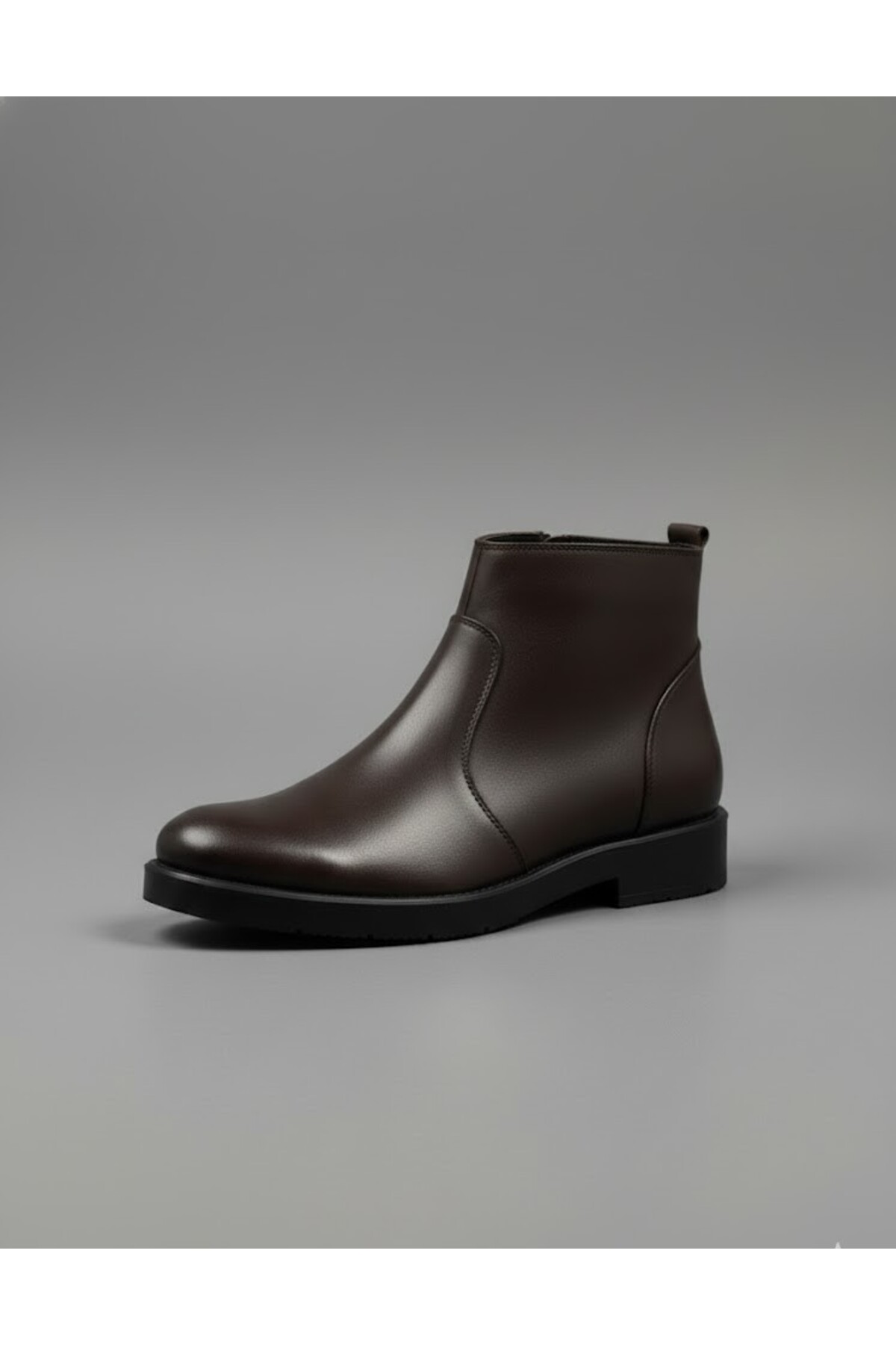 BESS SHOES Hakiki Deri Bağcıksız Erkek Bot | Ortapedik, Su Geçirmez, Kaymaz Taban, Kışlık Rahat Bot görsel 3