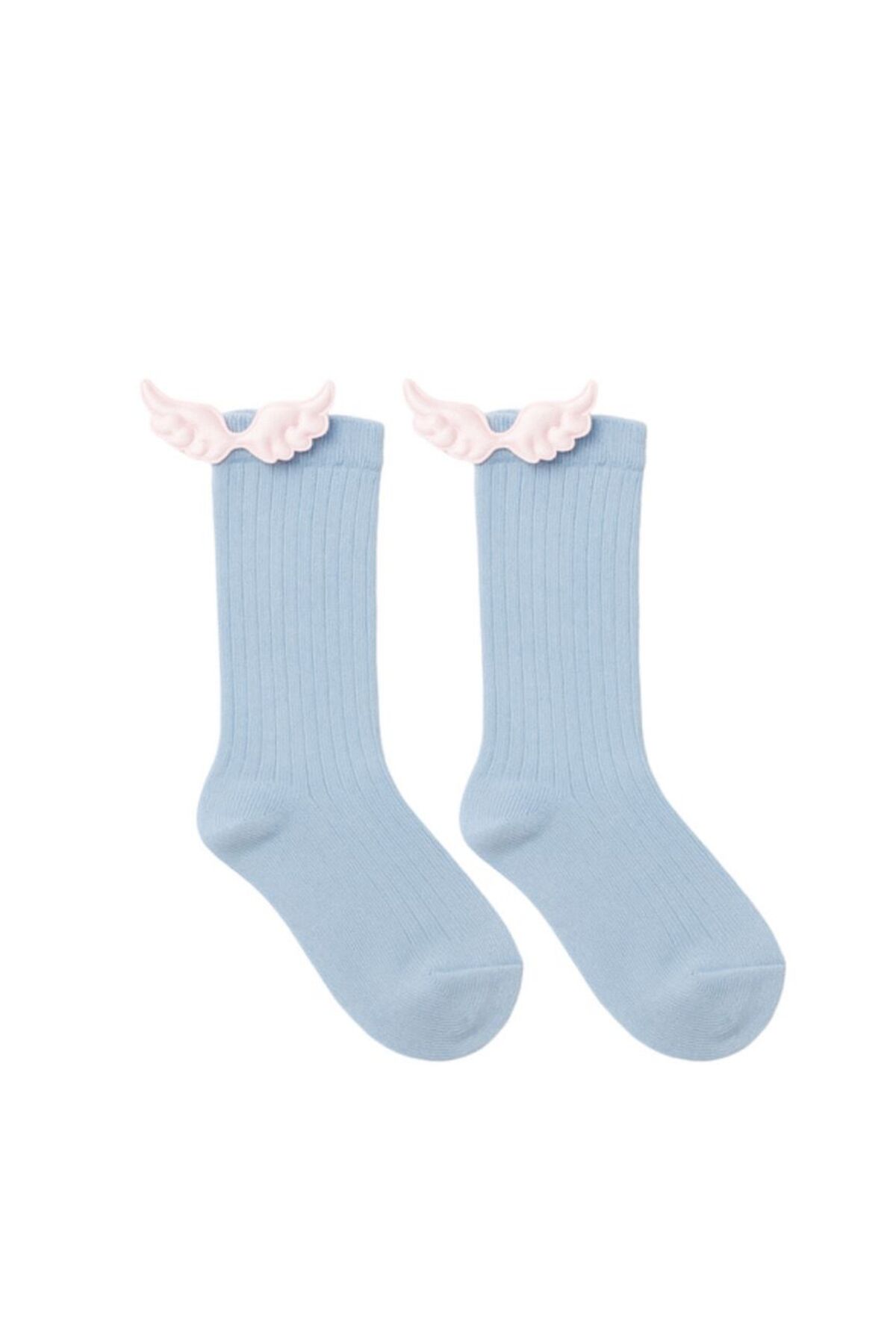 Baby Under Knee Socks with Wing Accessories Blue