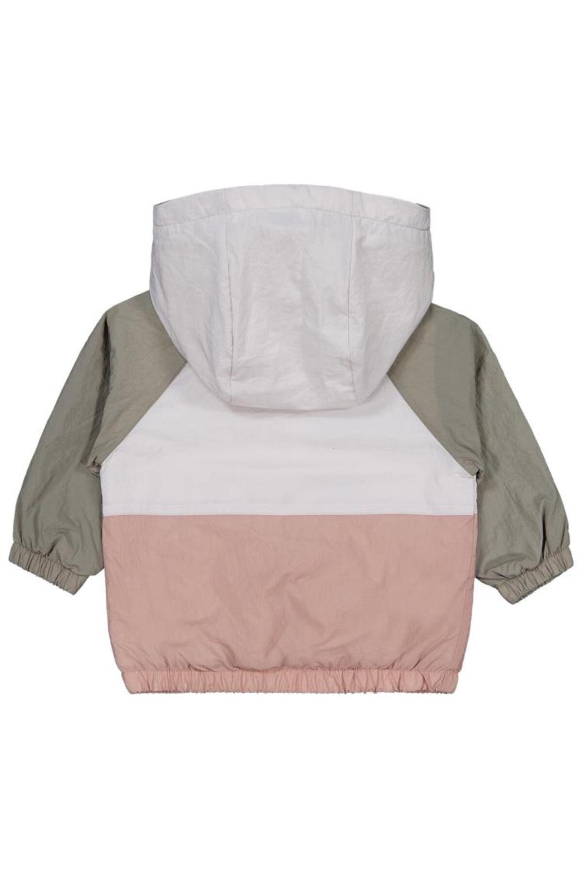 Civil Baby Blok Renkli İçi Polarlı 6-18 Ay Yağmurluk - Haki 9-12 Ay fotoğrafı 2 (önizleme)