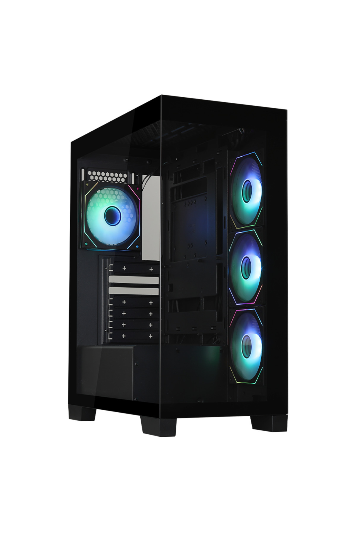 BitFenix W808 850W 80+ Bronze Tempered Glass ARGB USB 3.0 ATX Mid Tower Siyah Kasa BFC-W85KKGSK-4A