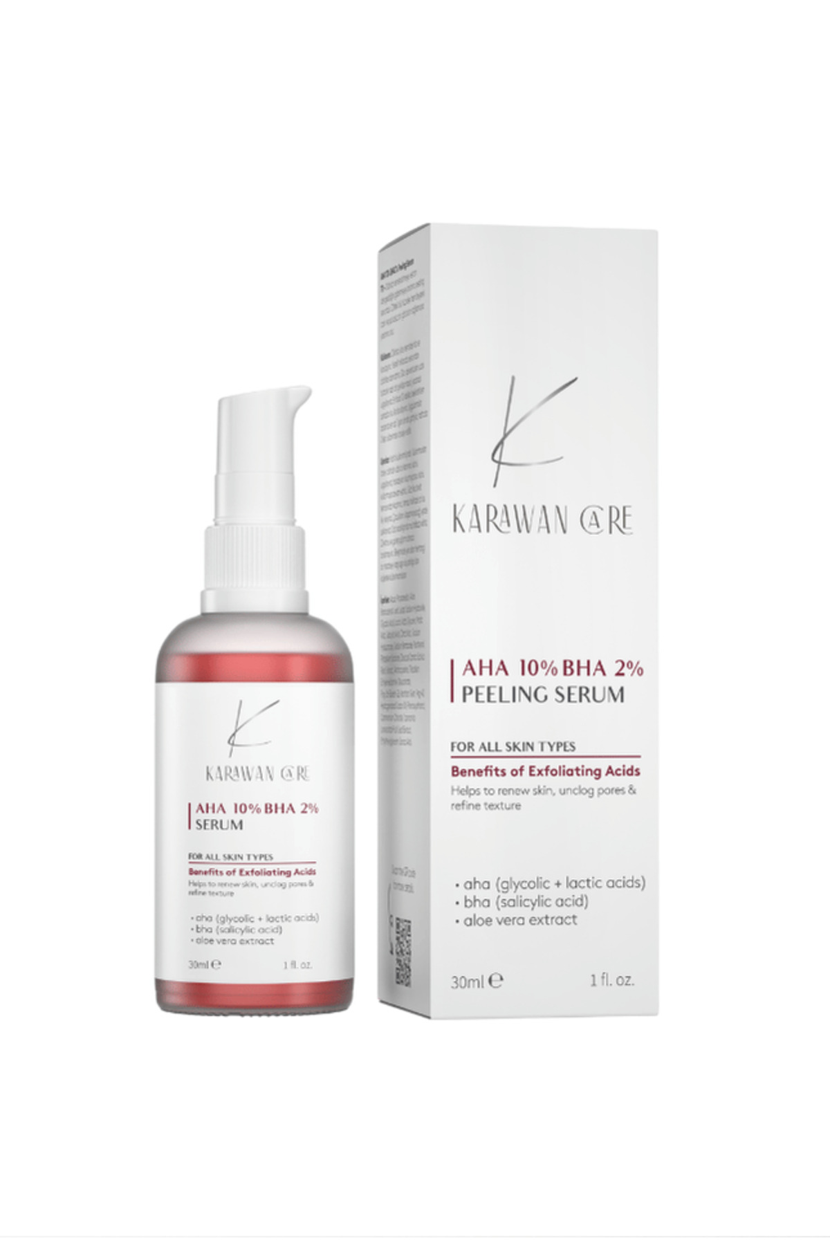 سرم لایه بردار قرمز احیا کننده AHA 10% + BHA 2% و متعادل کننده رنگ پوست 30 میلی لیتر — KC-20250007 — تصویر 3 از 6