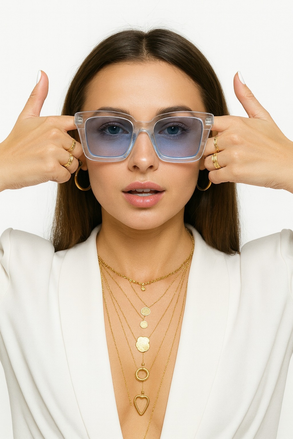 Jack Ferrero KADIN GÜNEŞ GÖZLÜĞÜ UV400 KORUMALI YENİ SEZON MODA KADIN GÖZLÜK