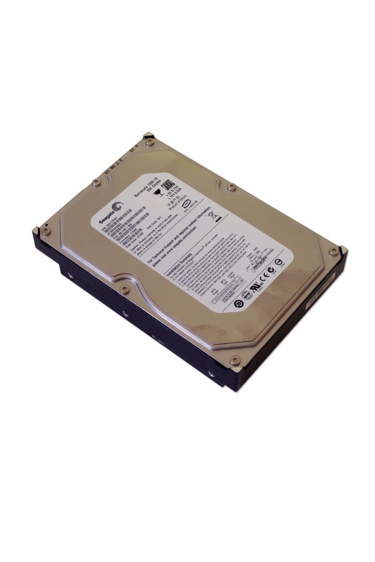 Seagate 500GB ST3500418AS 7200Rpm Sata 3.0Gb-S 3.5 Harddisk (İthalat)