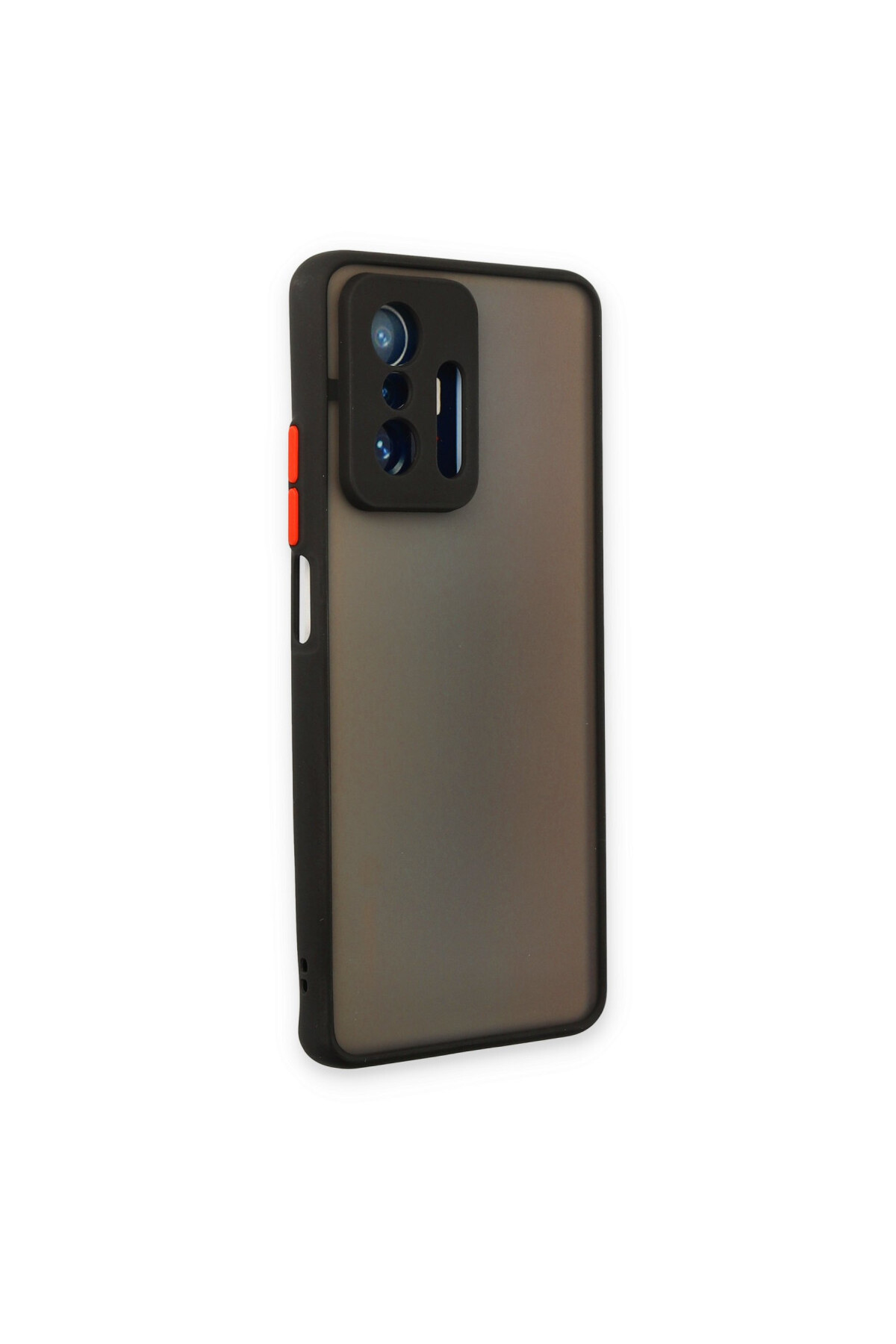 Xiaomi Mi 11T Pro İçin Uyumlu Buzlu Tasarım Renkli Tuş Mat Tasarım Sararmaz Kılıf