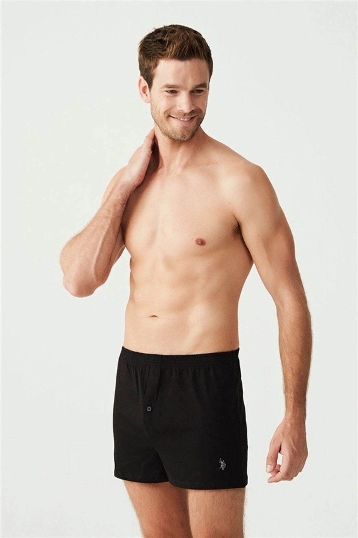 یو اس پولو ۳ جفت شورت بوکس مردانه ۱۰۰٪ پنبه‌ای