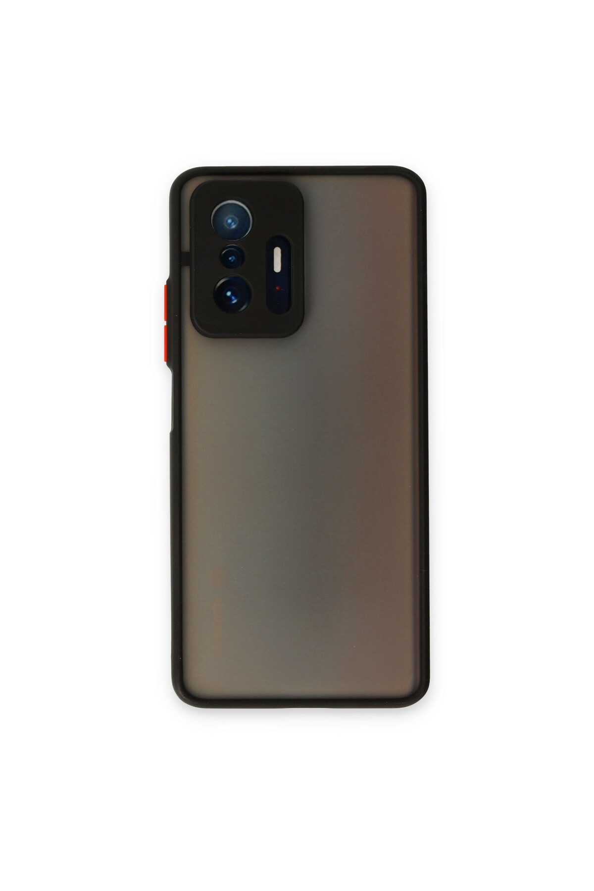 Xiaomi Mi 11T Pro İçin Uyumlu Buzlu Tasarım Renkli Tuş Mat Tasarım Sararmaz Kılıf