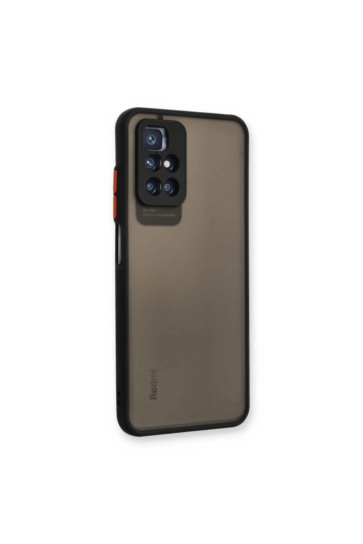 Xiaomi Redmi 10 2022 İçin Uyumlu Buzlu Tasarım Renkli Tuş Mat Tasarım Sararmaz Kılıf
