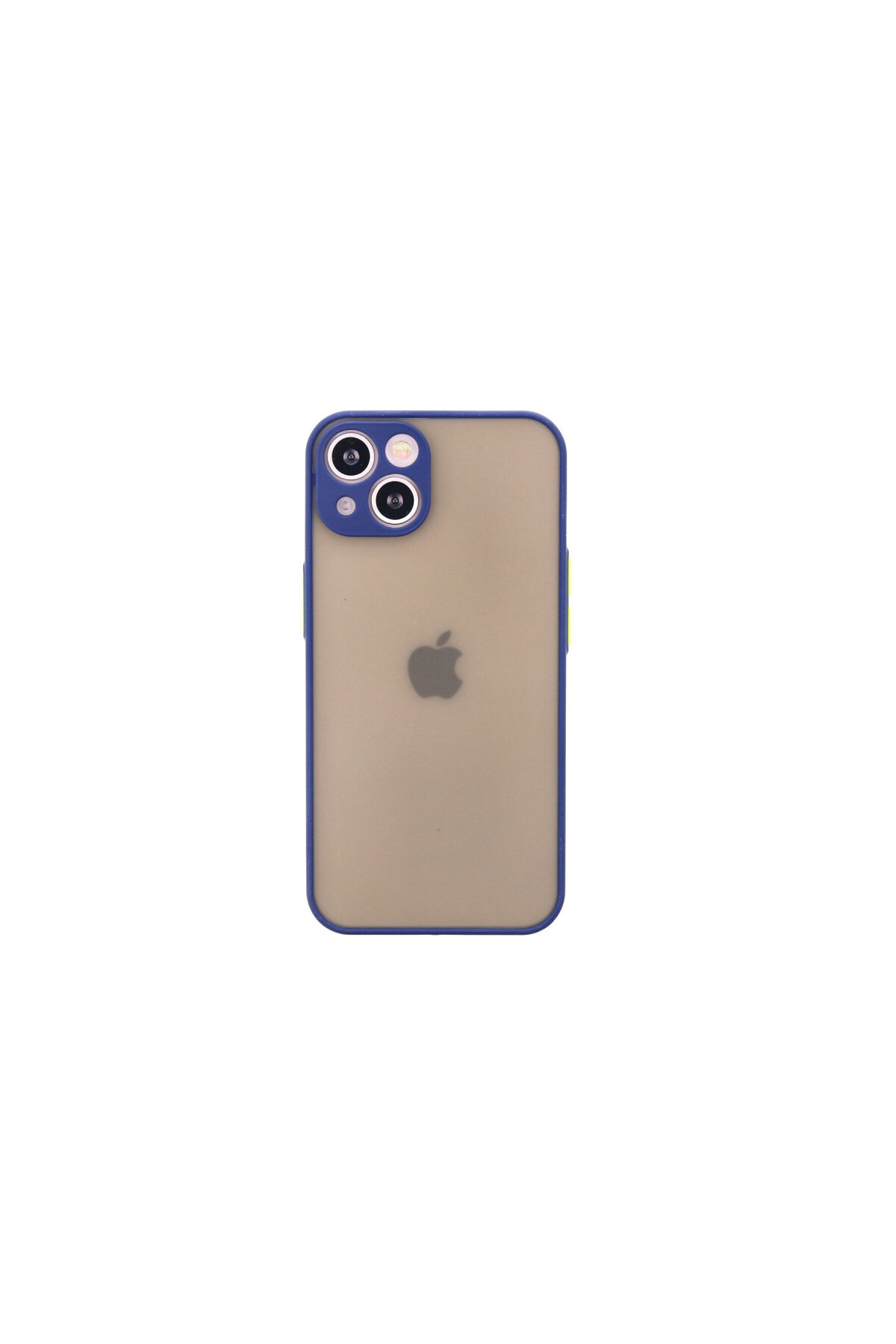 iPhone 13 Mini İçin Uyumlu Buzlu Tasarım Renkli Tuş Mat Tasarım Sararmaz Kılıf