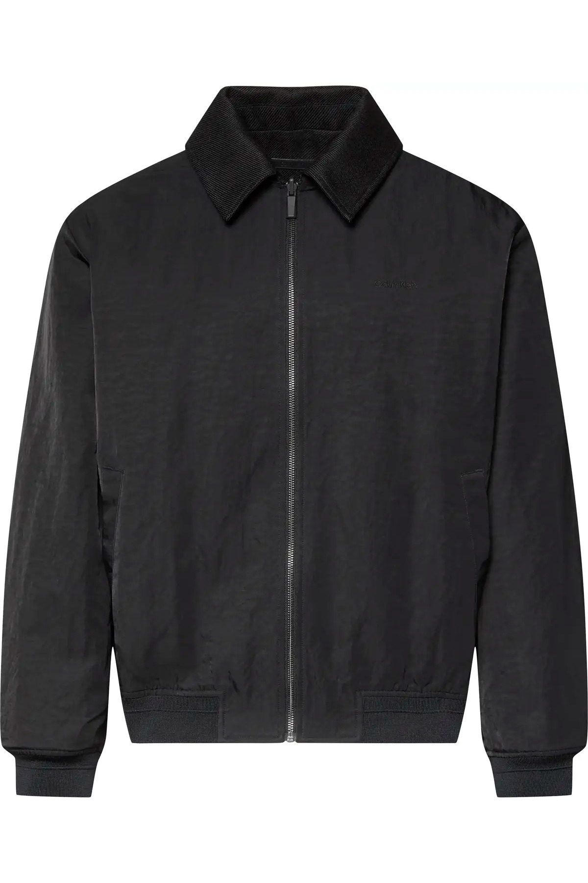 کلوین کلاین کاپشن مشکی مردانه یقه گرد نایلونی LS مدل JKT