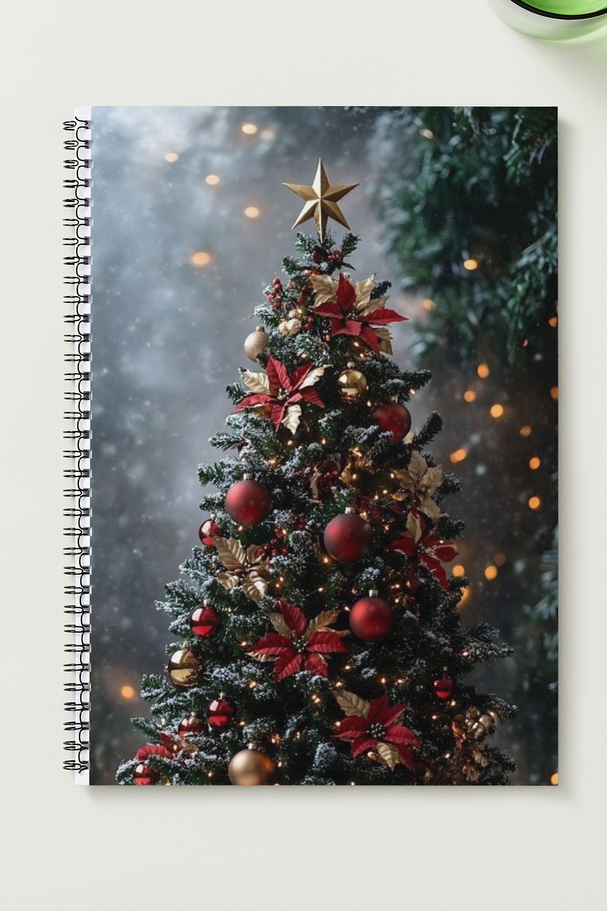 BLACKONECLASS YENİYIL (YILBAŞI) TEMALI A5 Metal Spiralli Çizgisiz Sert Kapak YENİYIL (YILBAŞI) TEMALI Defter