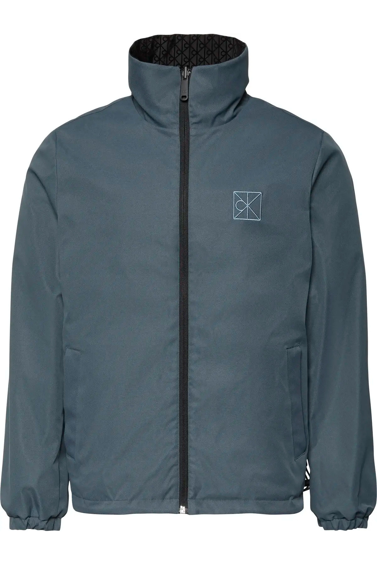 کلوین کلاین کت آبی مردانه دو رو نایلونی LS AOP بدون پرز