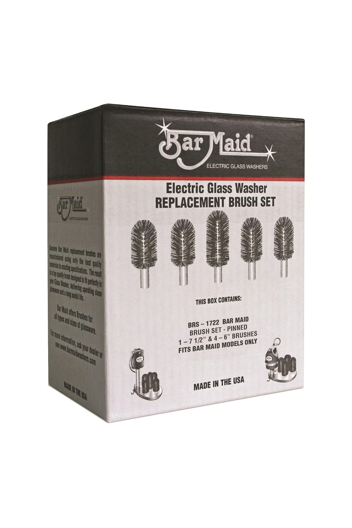 Hepta Collection Bar Maid BRS-1722 Fırça Seti - Elektrikli Cam Yedek Fırça