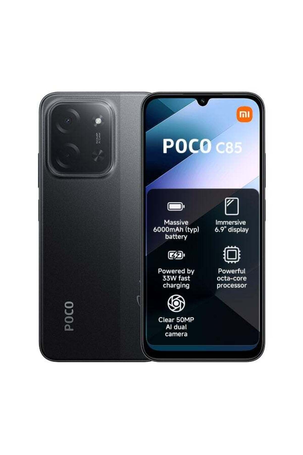 POCO Xiaomi C85 Dual SIM Black 8GB RAM 256GB 4G - Global Version