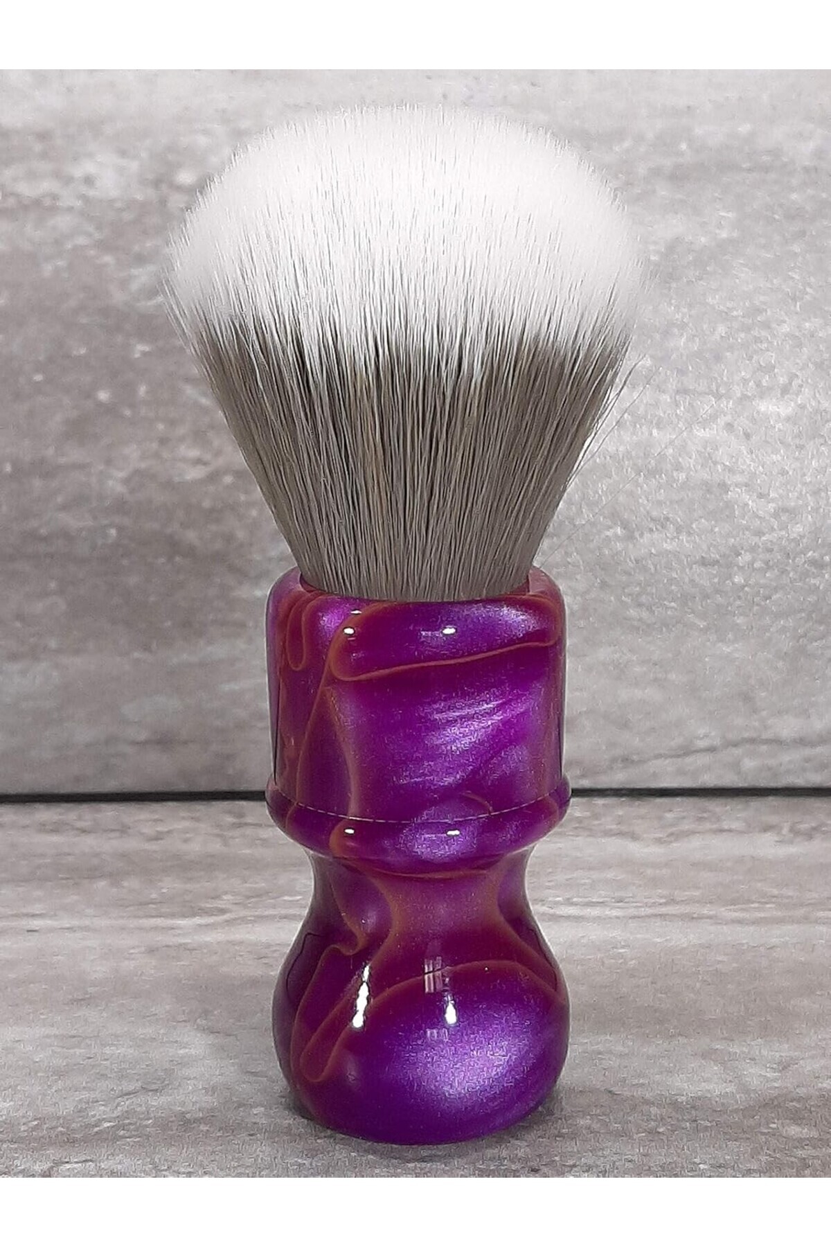 Yaqi Brush Reçine Saplı Yüksek Kalite Sentetik Kıllı Tıraş Fırçası, Hızlı Köpük & Çabuk Kuruma mor