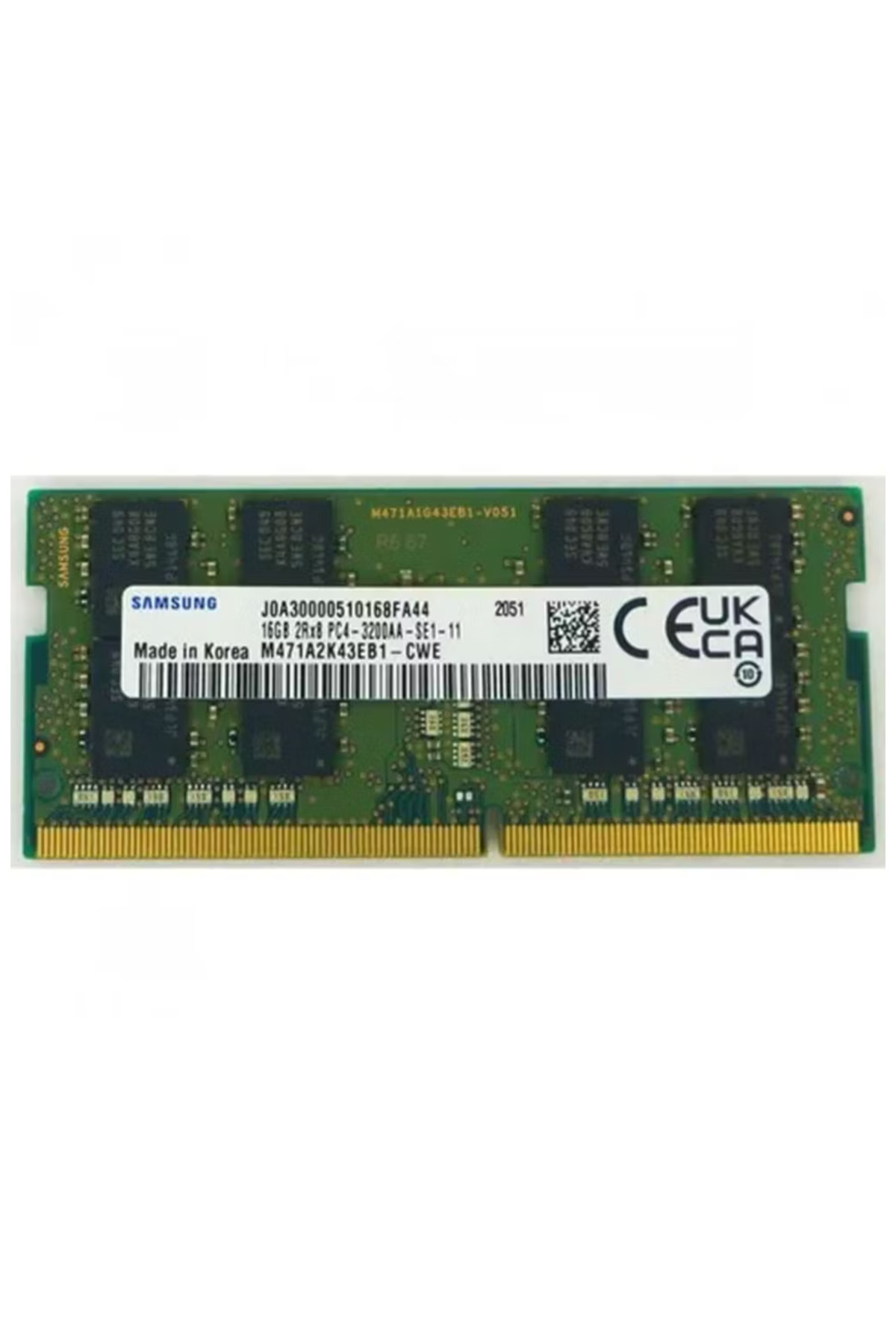 Samsung SAMSO3200/16, 16GB, DDR4, 3200MHz, 1.2V Notebook Ram (M471A2G43DB1-CWE)