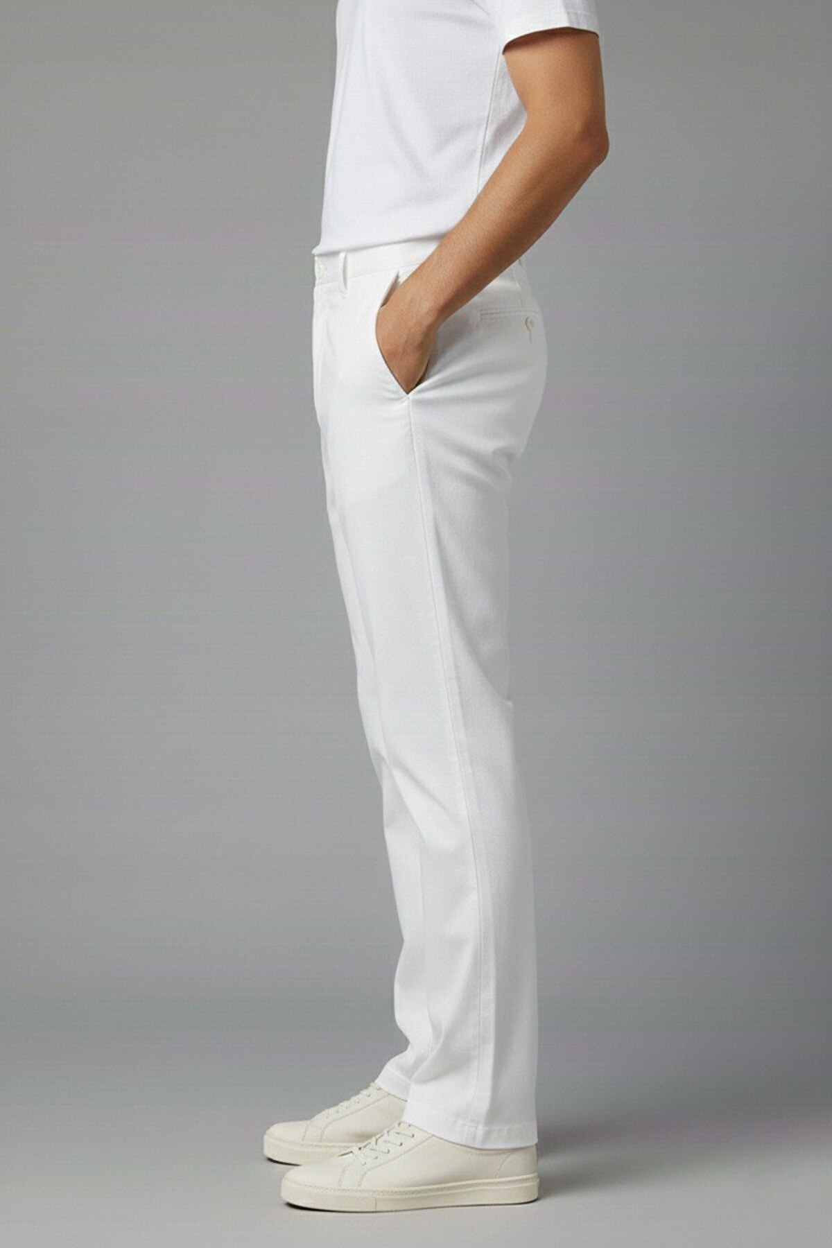 Wekame  Erkek Regular Fit Rahat Kesim Keten Pantolon - Görsel 2
