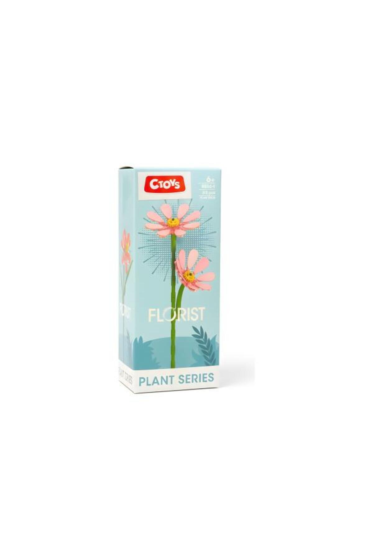 مجموعه گیاهان Ctoys، گلفروش بلوکی کاسموس بیپیناتوس 8856-1 – ست ۷۵ تکه بلوکهای ساختنی گل (۶ سال به بالا)