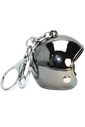 Waves And Pebbles Kask Silver Anahtarlık