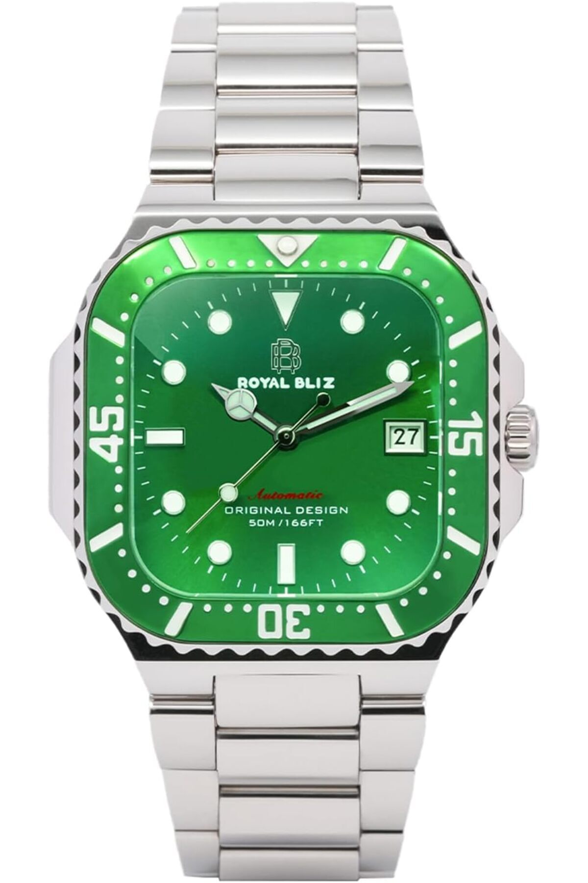ساعت مچی اتوماتیک مردانه RB Orbit | ۴۲.۵ میلی‌متر | فولاد ضدزنگ | ضدآب تا ۵۰ متر (سبز)
