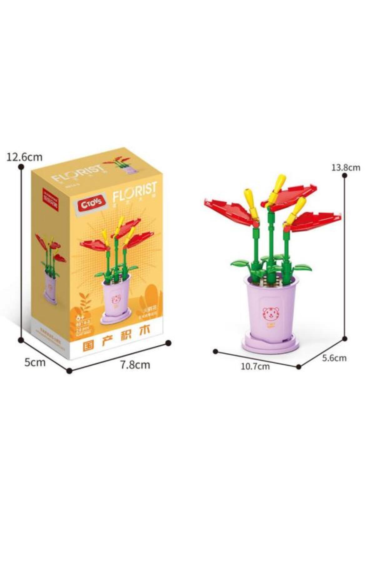 سیتویز بلوکهای گل ۸۸۱۴-۳ آنتوریوم شرزریانوم – ست ۲۹ تکه بلوکهای ساختنی گل (۶ سال به بالا)