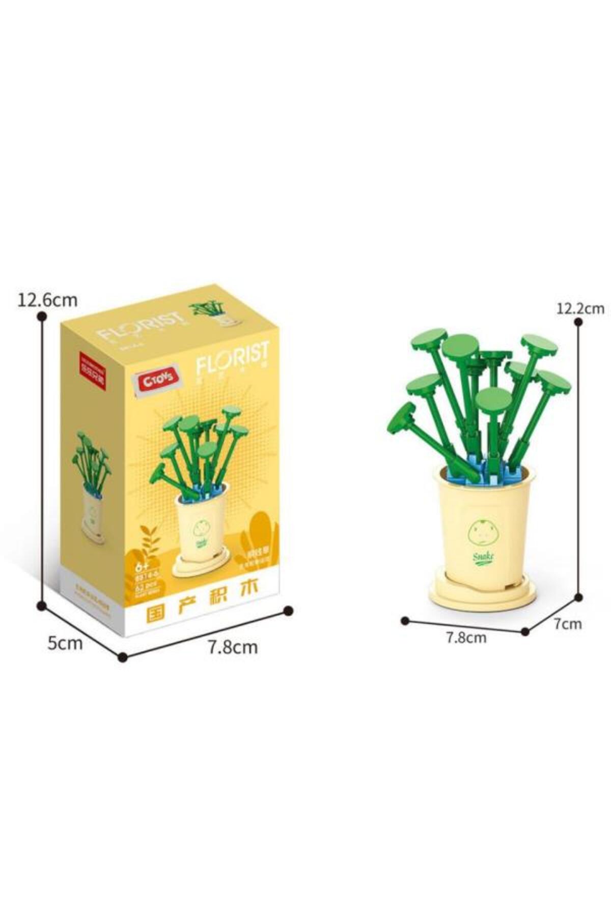 سیتویز بلوکهای گل 8814-6 هیدروکوتایل ولگاریس – ست 62 تکه بلوکهای ساختنی گل (6 سال به بالا)