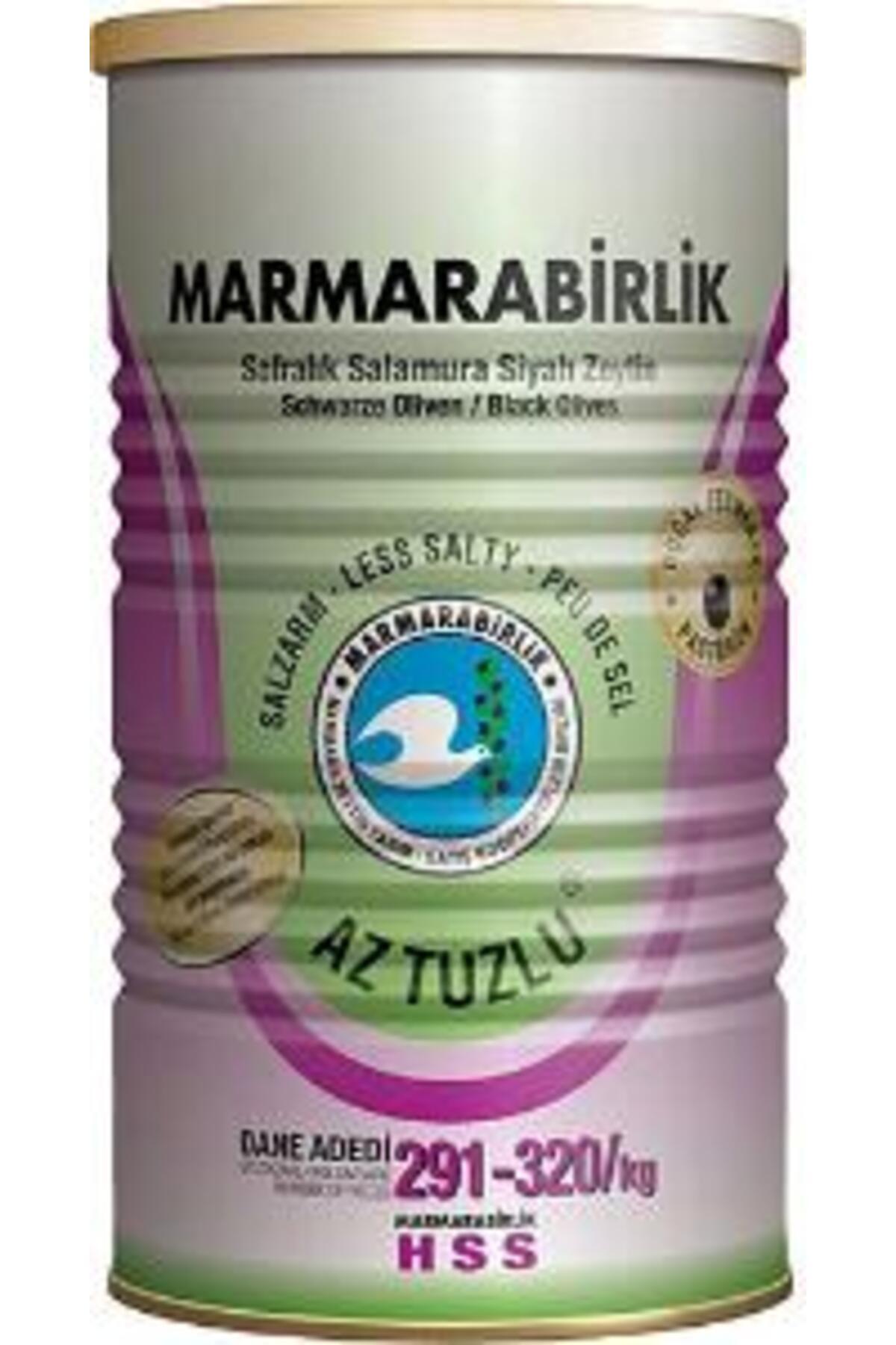 Marmara Bırlık Zeytın Sıyah 800gr Aztuzlu Hususı S 291/320
