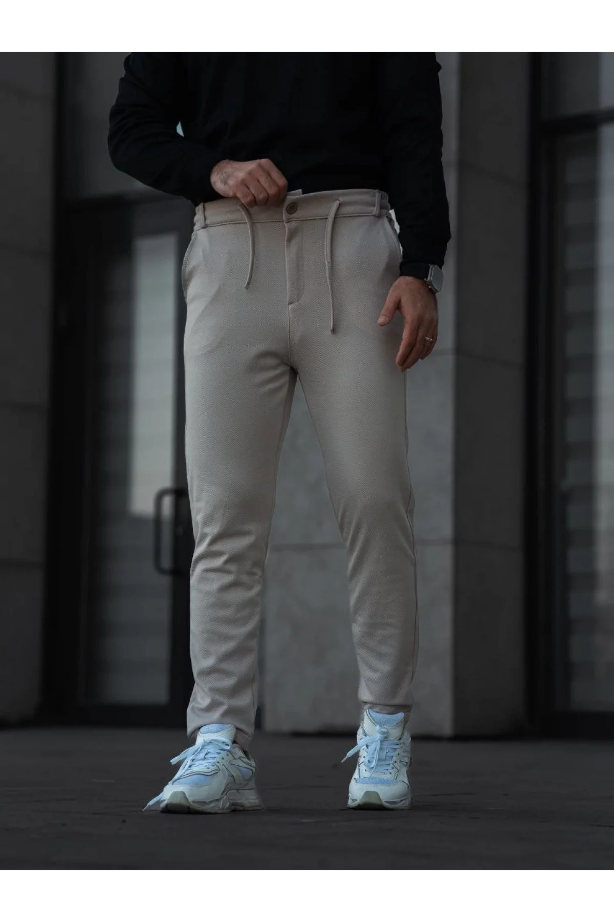 SIVON WEAR Erkek Diagonel Mikro dokulu Cepli Pantolon