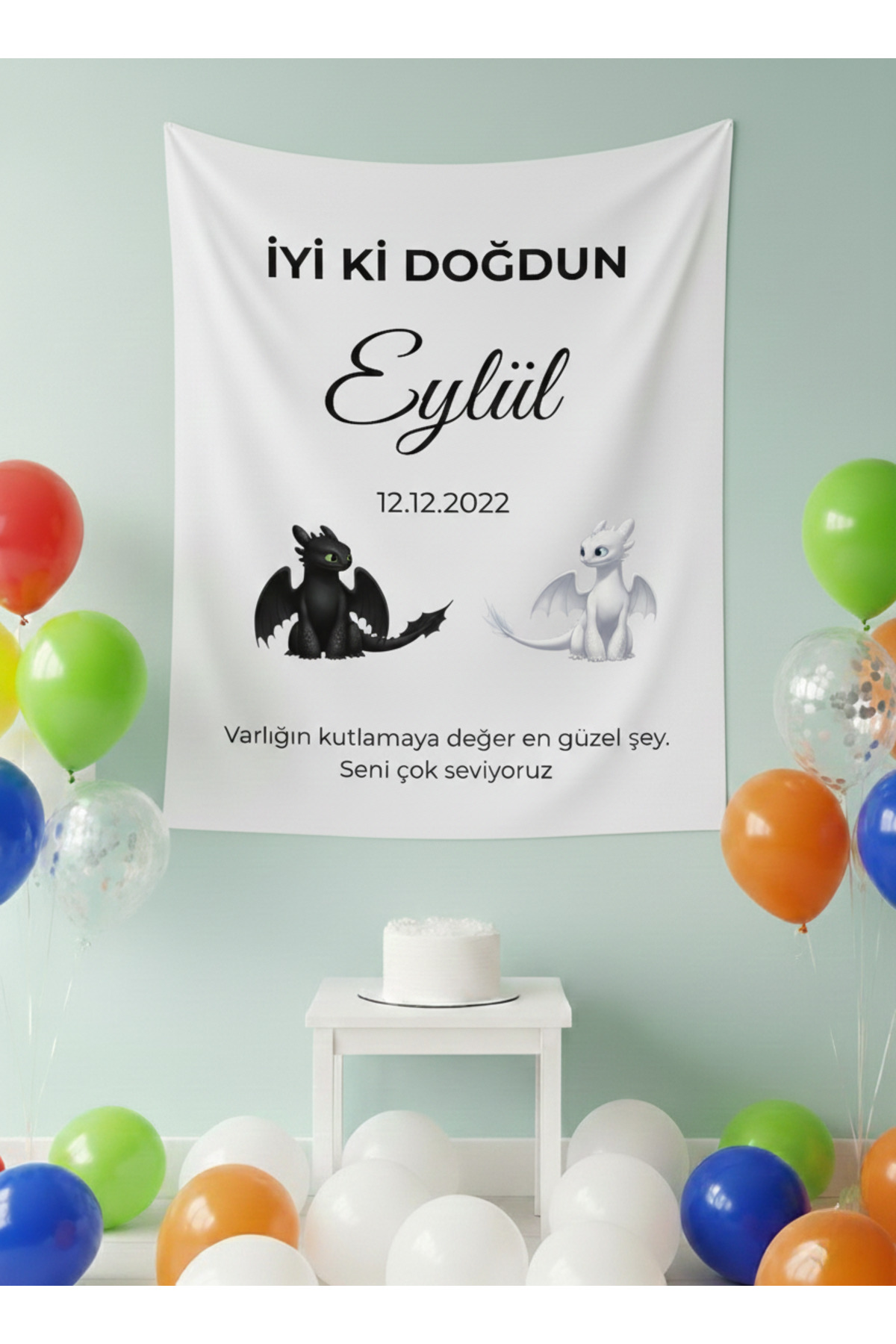 Personalized Birthday Happy Birthday Wall Covering Tapestry Premium Quality Fabric