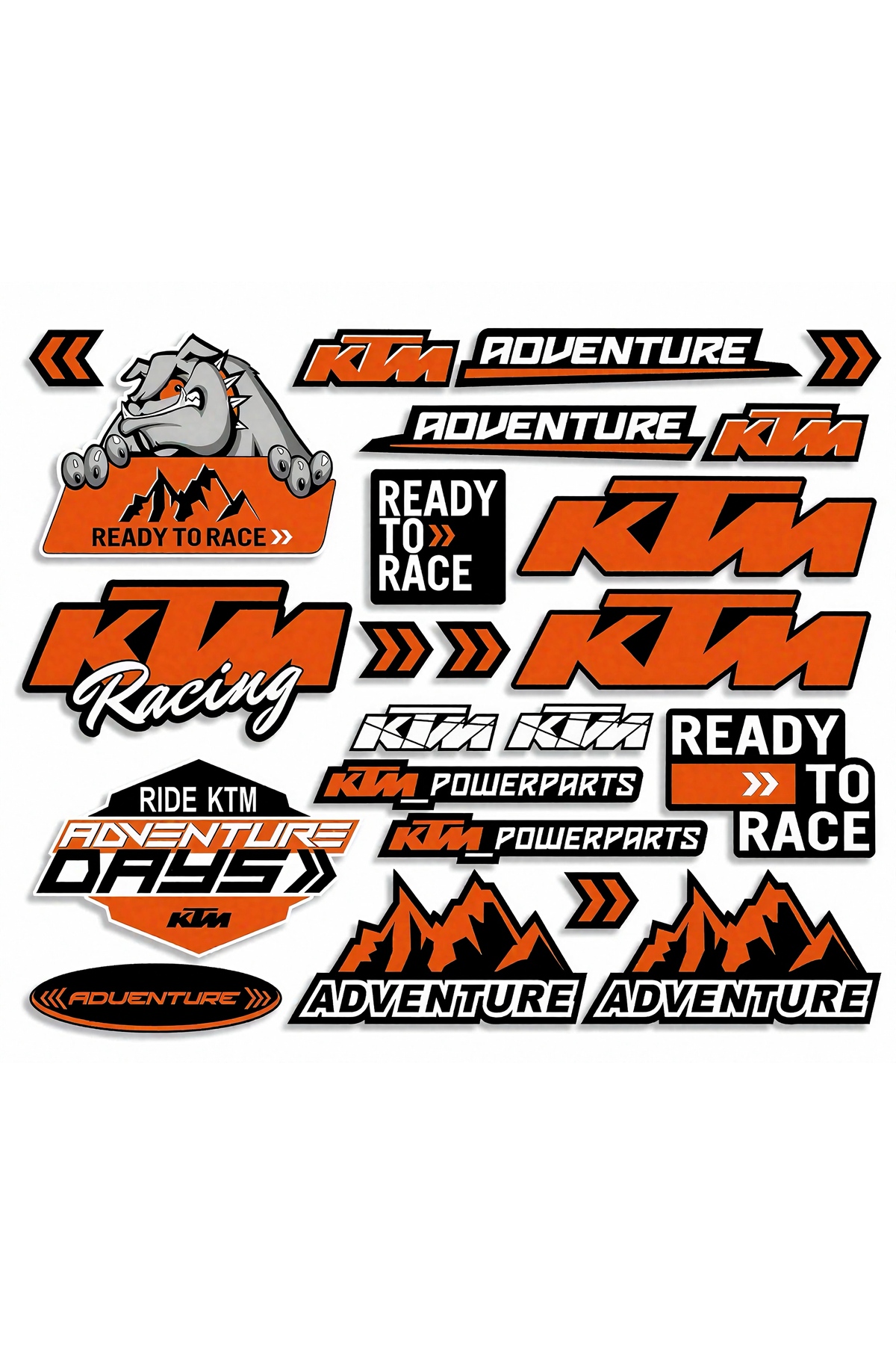 Limitless Design KTM Adventure & Ready to Race Sticker Seti