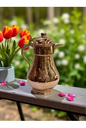 Bakır Dünyası Online Bakır Dünyası - 2 Litre El Dövmesi Bakır Sürahi – 708 Gr...