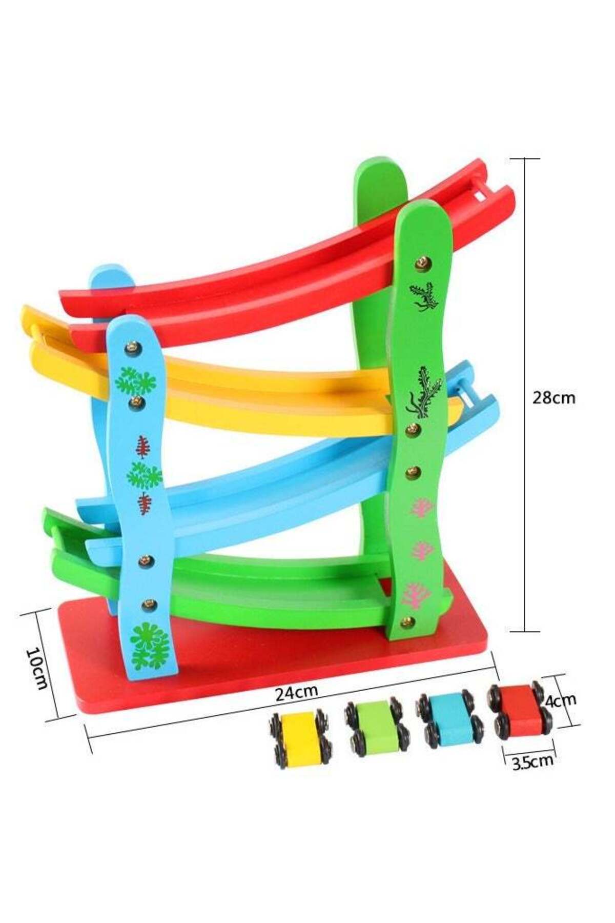 ماشین اسباب‌بازی چوبی اینرسی گلاید کار ترک - مناسب برای کودکان ۱ تا ۳ ساله، آموزش ابتدایی
