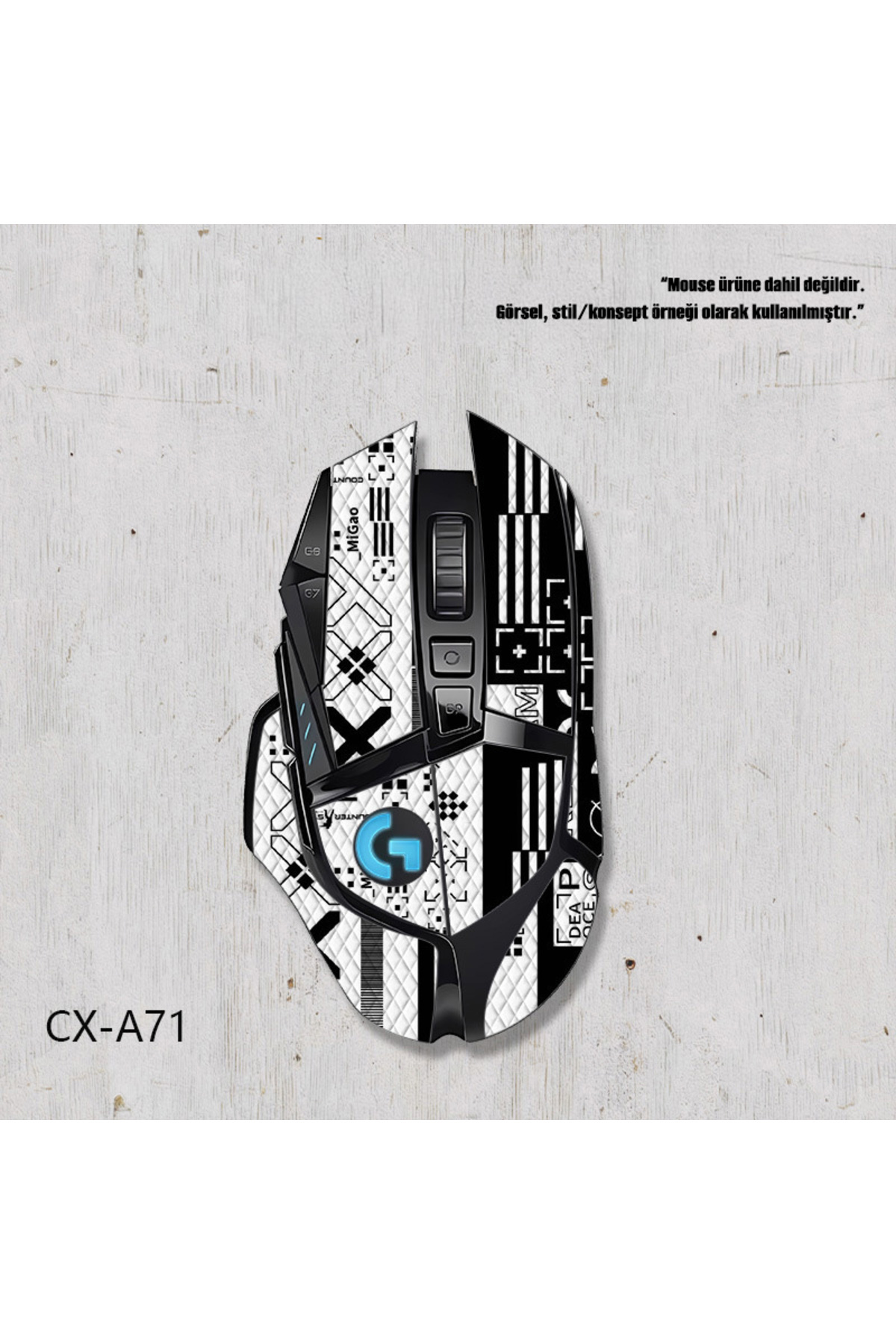 silabor G502 Tape Kaymaz Etiketi için Uygun G502HERO Ter Emici Kaymaz Oyun Faresi Kaymaz Bant