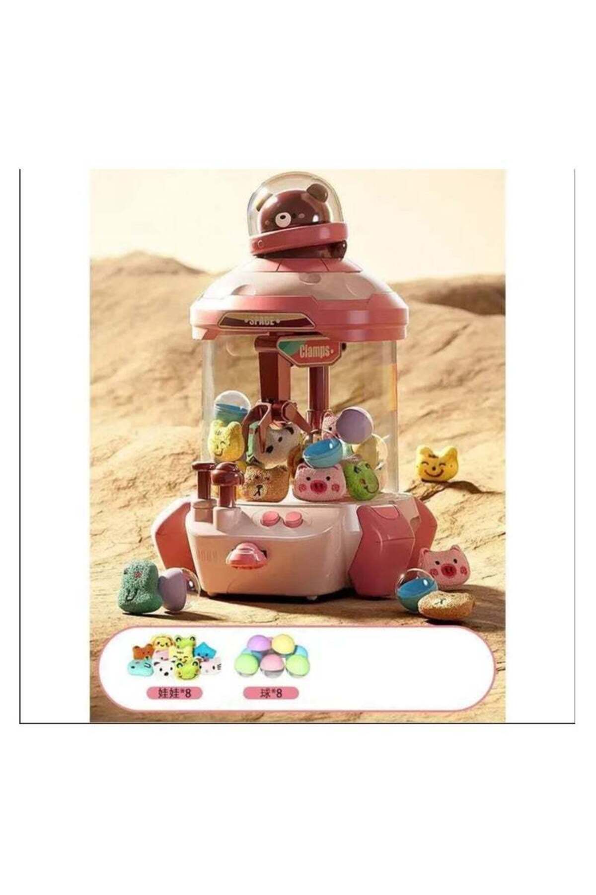 بپیچانید، بازی کنید و جمع‌آوری کنید: ماشین تخم‌مرغ و عروسک‌های کلیپی اسباب‌بازی برای کودکان (صورتی)