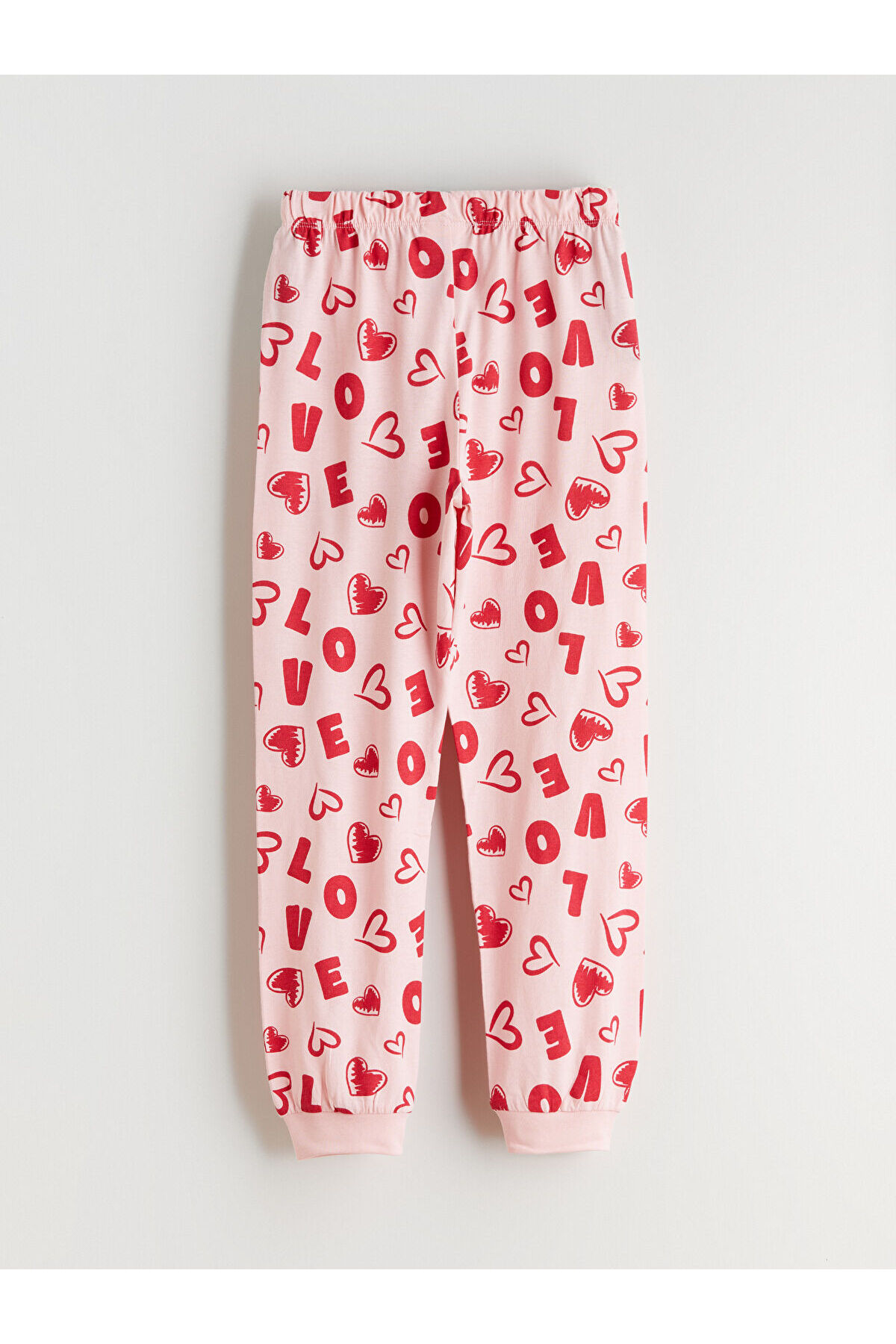 LC Waikiki Ekru Bisiklet Yaka Kız Çocuk Pijama Takımı fotoğrafı 7 (önizleme)