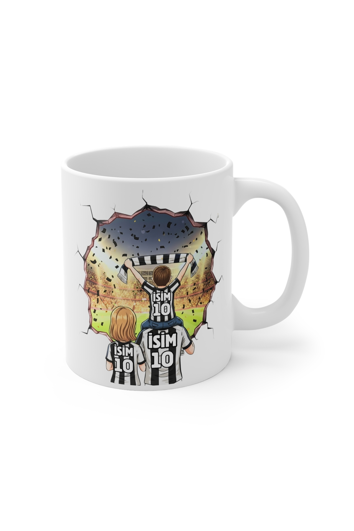 Black and White Mug Personalized Mug Mug Fan Mug Father Son/Daughter/Family Mug